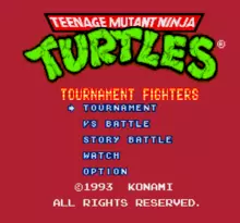Image n° 4 - screenshots  : Teenage Mutant Ninja Turtles - Tournament Fighters (Beta)